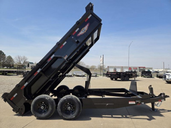 New 2025 H and H Trailer 83x14 Industrial Dump Trailer  14K Scissor