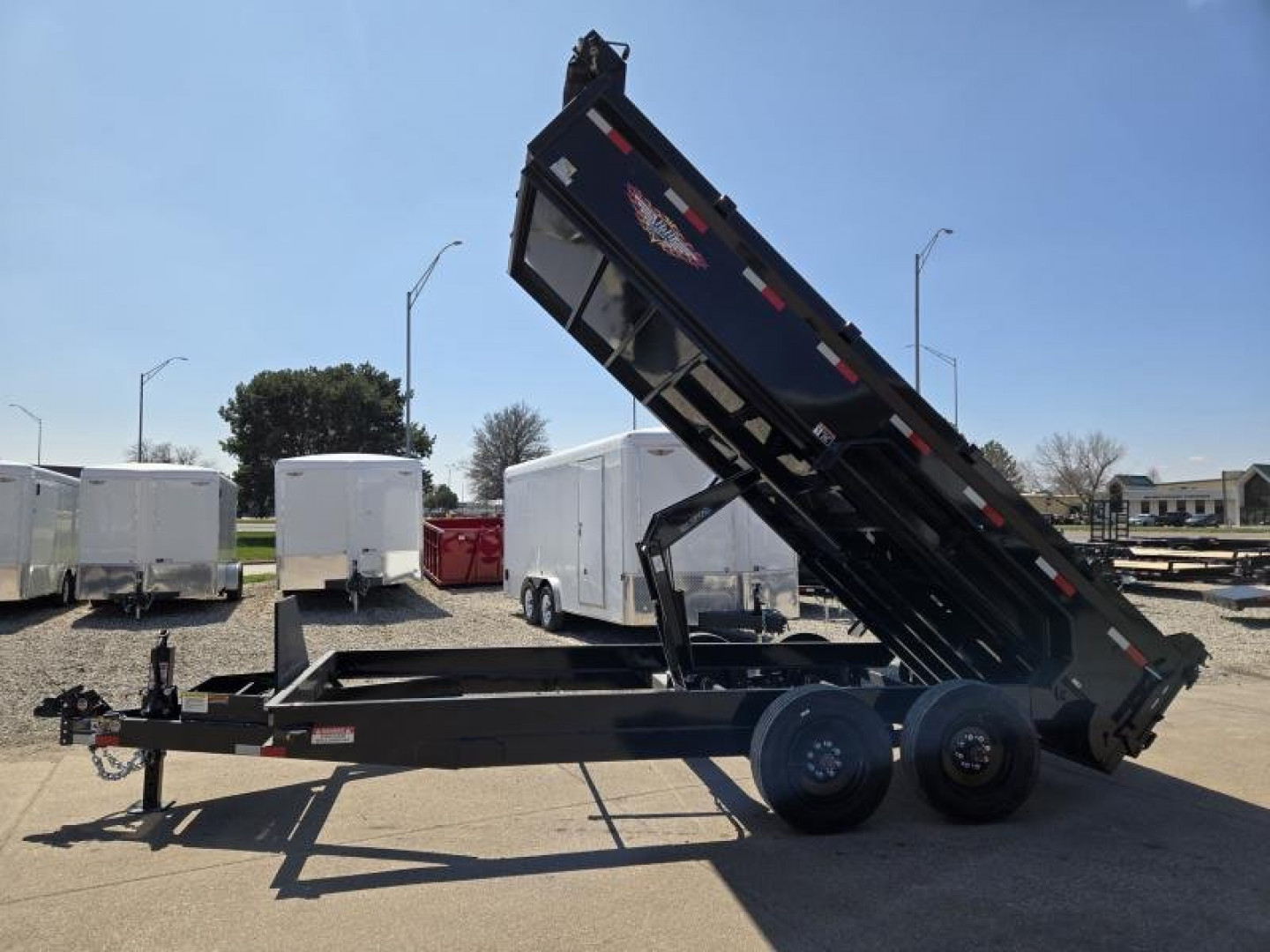 New 2025 H and H Trailer 83x16 Industrial Dump Trailer  16K Scissor