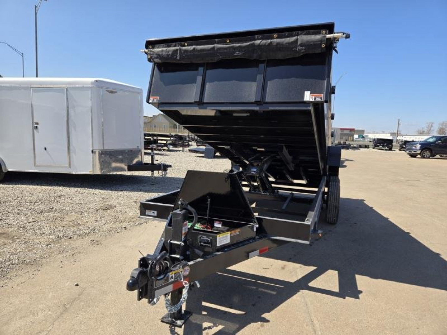 New 2025 H and H Trailer 83x16 Industrial Dump Trailer  16K Scissor
