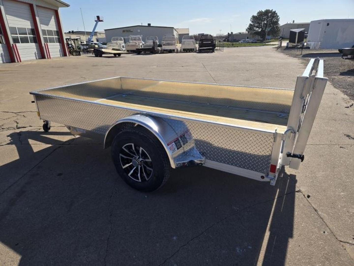 New 2025 H and H Trailer 66x10 Aluminum Solid Side Utility Trailer  3K Idler