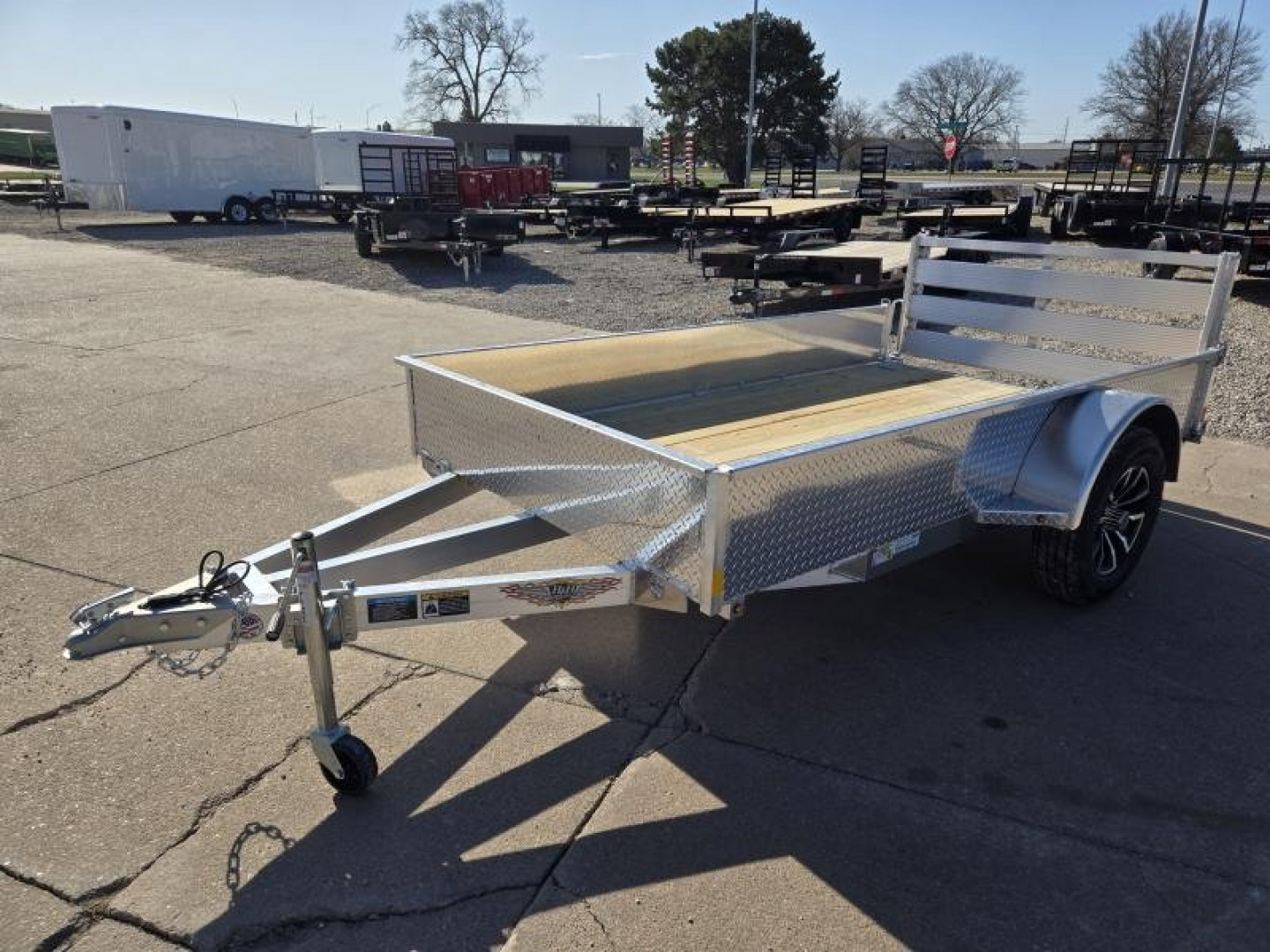 New 2025 H and H Trailer 66x10 Aluminum Solid Side Utility Trailer  3K Idler