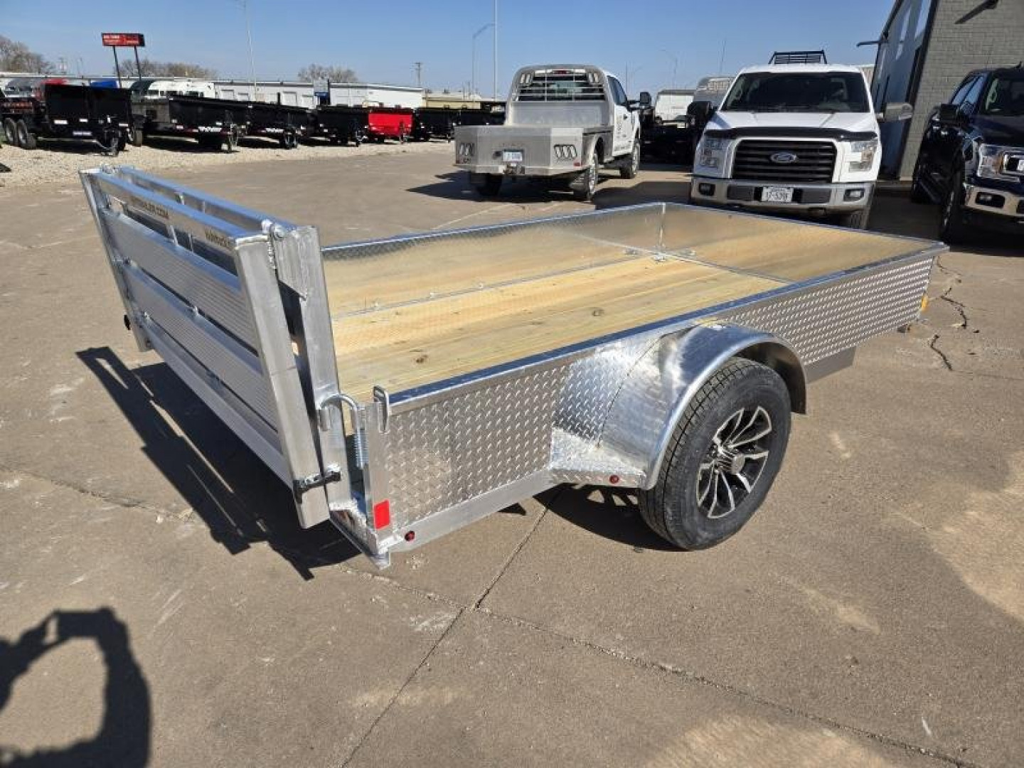 New 2025 H and H Trailer 66x10 Aluminum Solid Side Utility Trailer  3K Idler