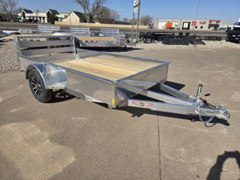 New 2025 H and H Trailer 66x10 Aluminum Solid Side Utility Trailer  3K Idler