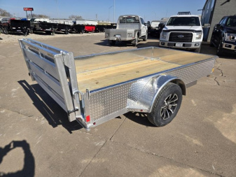 New 2025 H and H Trailer 66x10 Aluminum Solid Side Utility Trailer  3K Idler