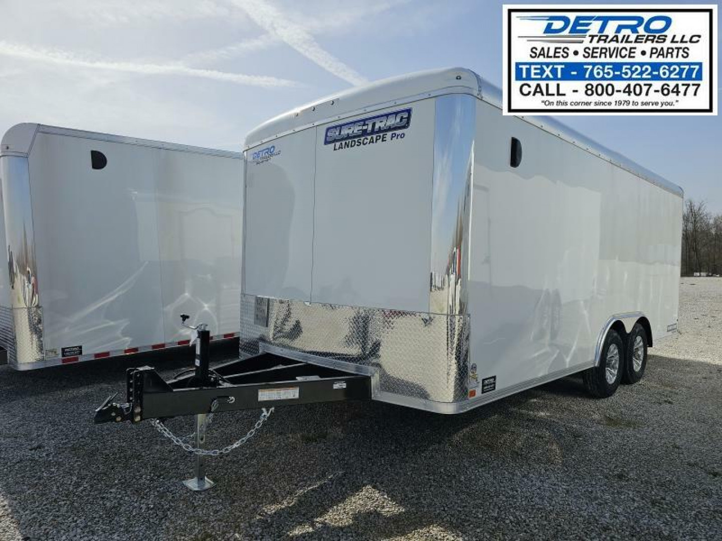 New 2024 Sure-Trac 8.5' x 18' 10K Landscape Pro Round Top Ramp Door Enclosed Cargo Trailer