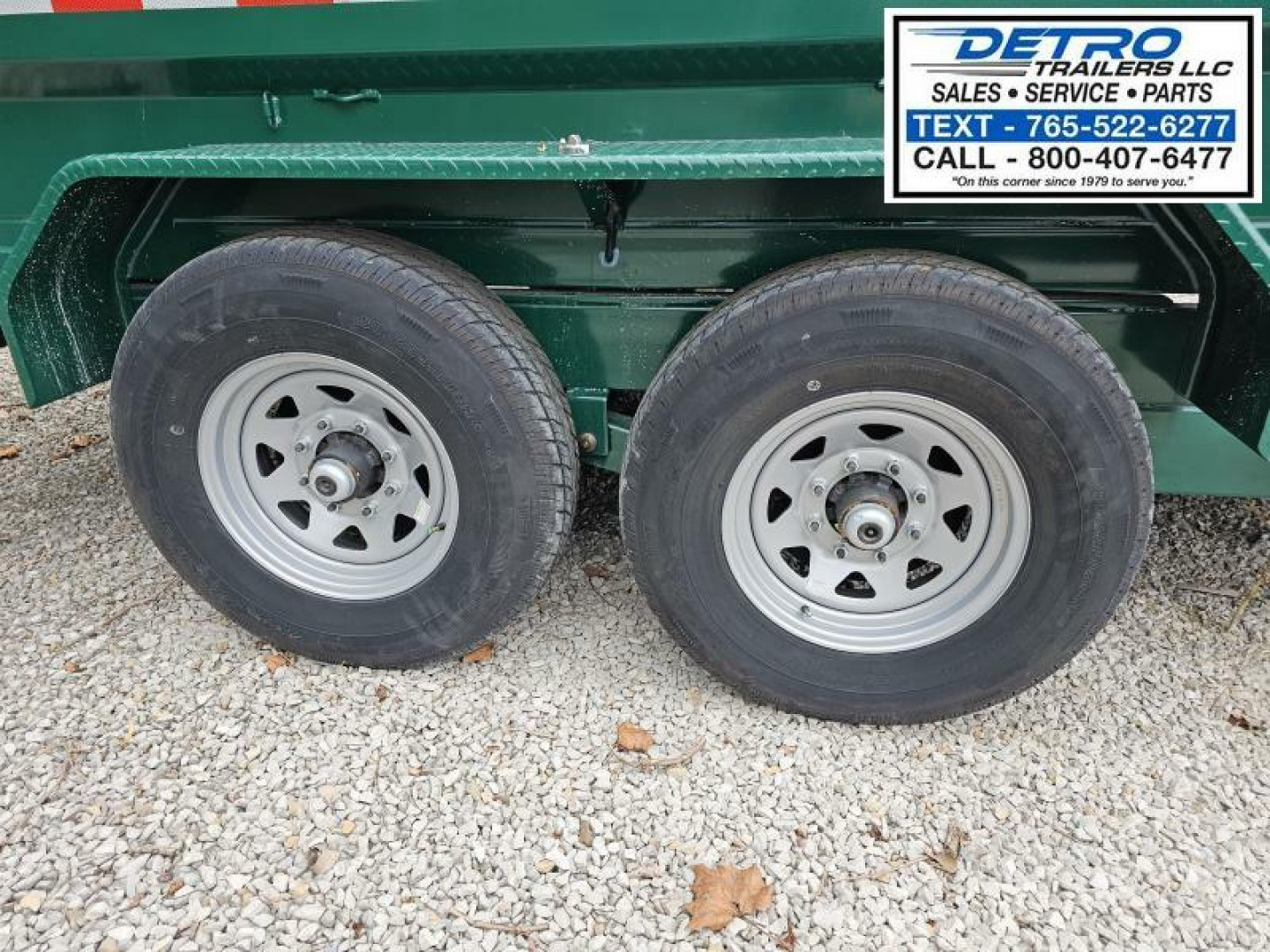 New 2024 Sure-Trac FOREST GREEN 82" x 14' 14K Telescopic HD Low Profile Dump Trailer w/ Hydraulic Jack