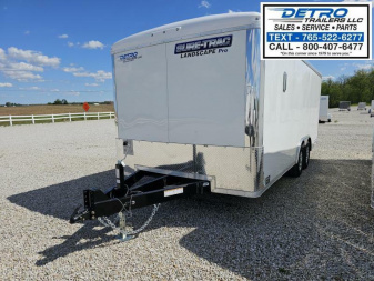 New 2024 Sure-Trac 8.5' x 18' 10K Landscape Pro Round Top Enclosed Cargo Trailer