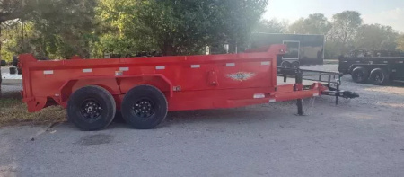 New 2025 H and H Trailer 83x14 Industrial Dump Trailer  14K Scissor
