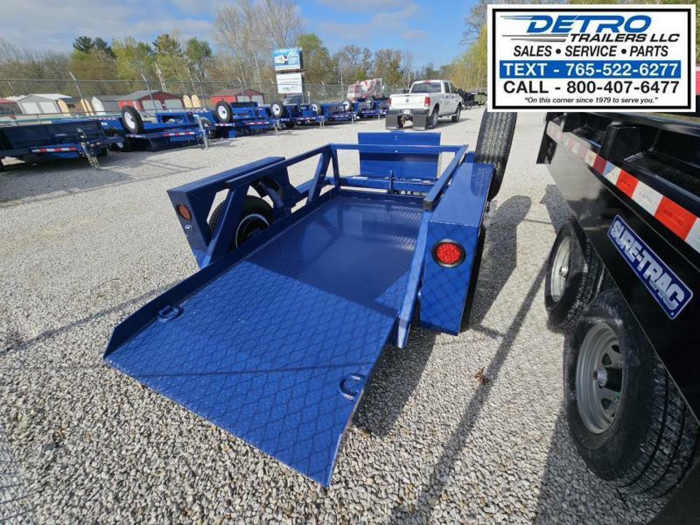 New 2024 Air Tow S8-35 4.6K Utility Trailer w/ Ground Level Loading- Drop-Deck