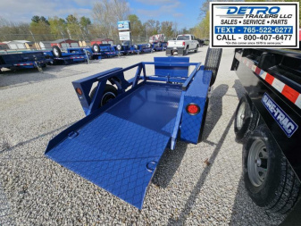 New 2024 Air Tow S8-35 4.6K Utility Trailer w/ Ground Level Loading- Drop-Deck