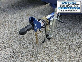 New 2024 Air Tow S8-35 4.6K Utility Trailer w/ Ground Level Loading- Drop-Deck