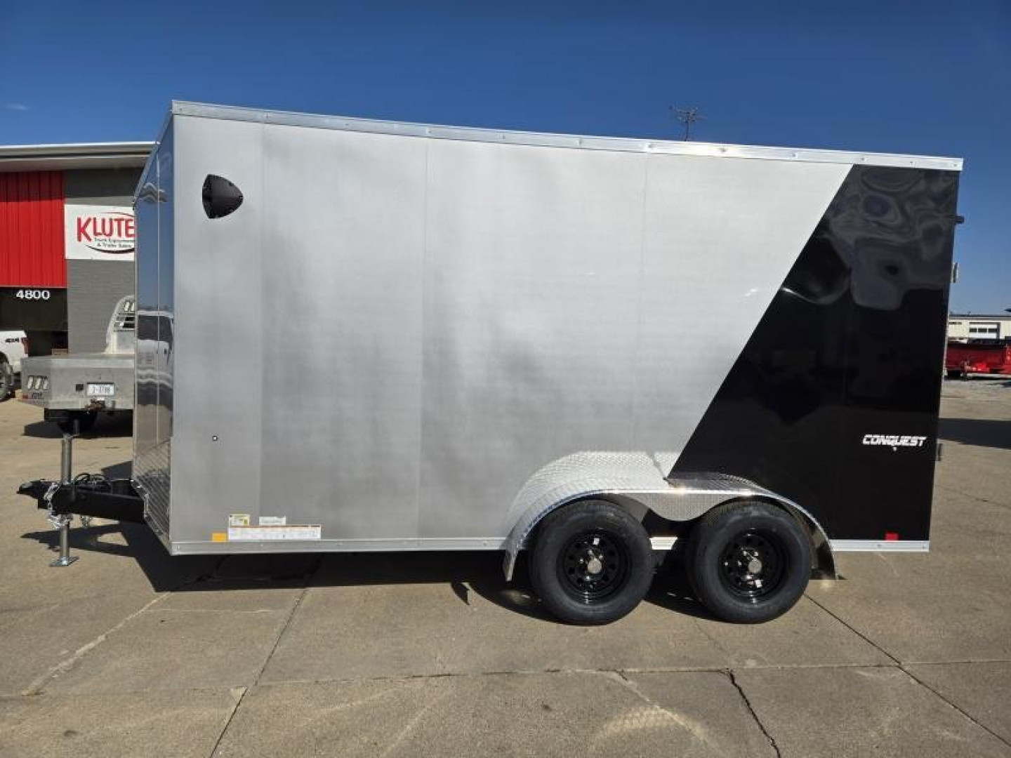 New 2025 Formula Trailers 7x14 Conquest Flat Top Sloped V-Nose Cargo / Enclosed Trailer 7K