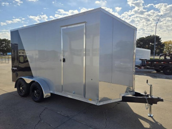 New 2025 Formula Trailers 7x14 Conquest Flat Top Sloped V-Nose Cargo / Enclosed Trailer 7K