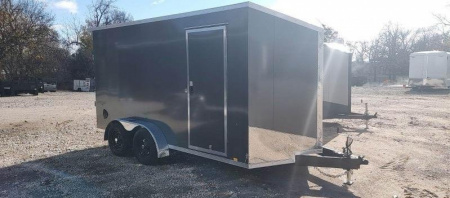 New 2025 Formula Trailers 7x14 Conquest Flat Top Sloped V-Nose Cargo / Enclosed Trailer 7K