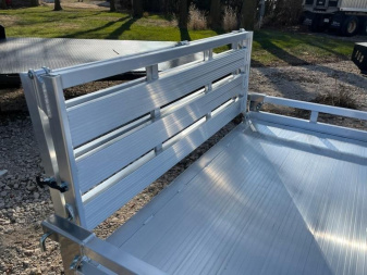 New 2025 H and H Trailer 78x12 Aluminum Low Side Utility Trailers  3K Idler