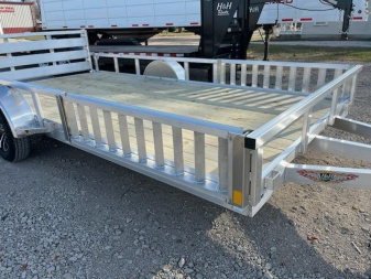 New 2025 H and H Trailer 82x14 Aluminum ATV Trailer  3K Idler