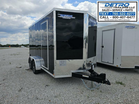 New 2024 Sure-Trac 7' x 14' 10K Pro Series Ramp Door Enclosed Wedge Cargo Trailer