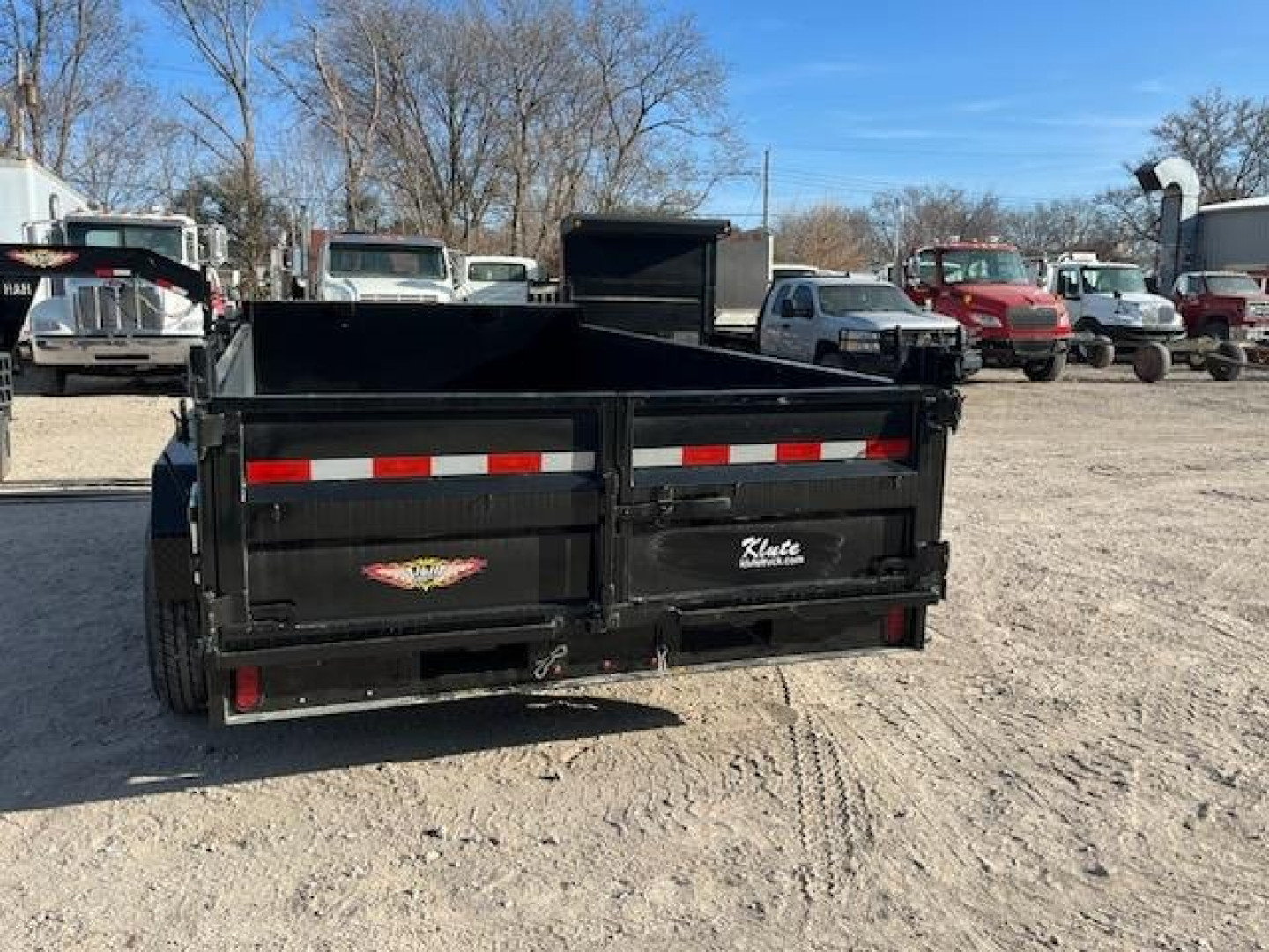 New 2025 H and H Trailer 83x14 Industrial Dump Trailer  14K Scissor