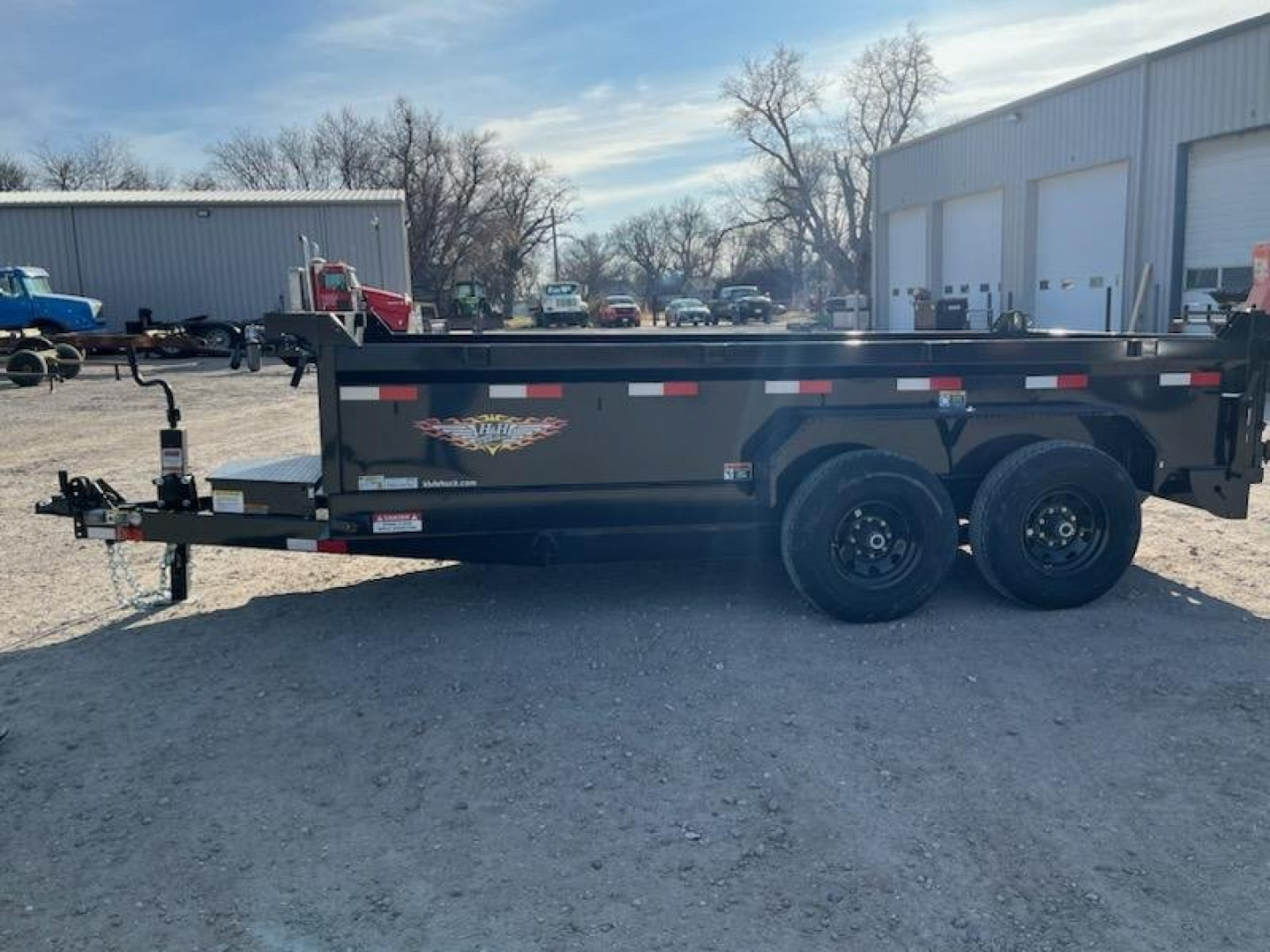 New 2025 H and H Trailer 83x14 Industrial Dump Trailer  14K Scissor