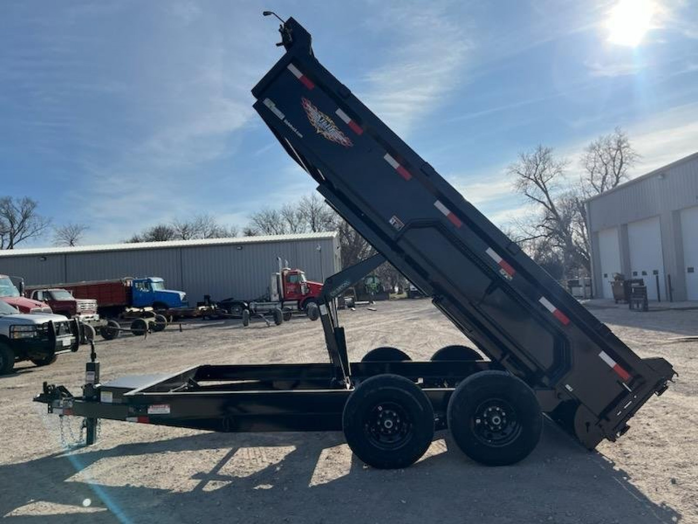 New 2025 H and H Trailer 83x14 Industrial Dump Trailer  14K Scissor