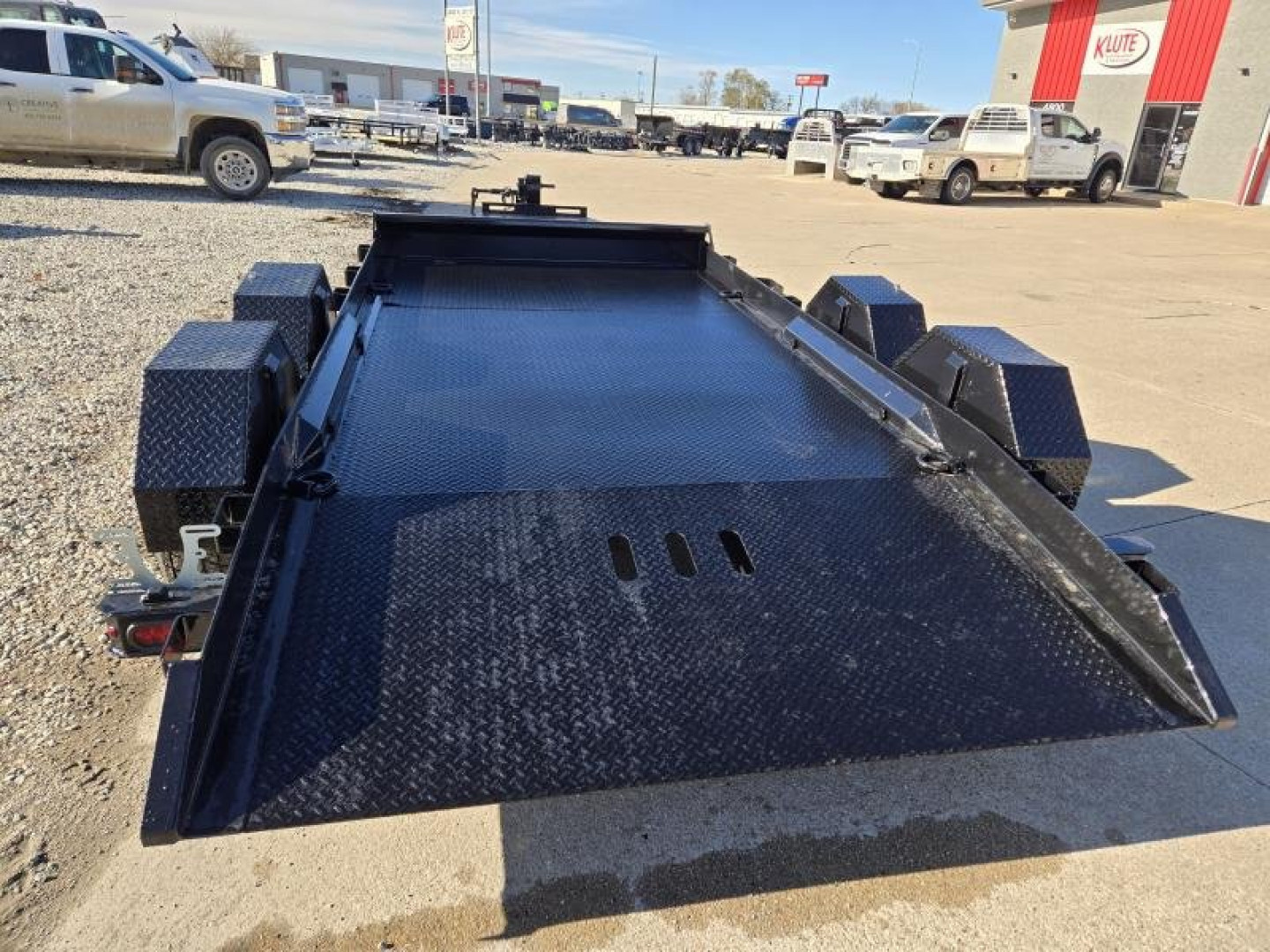 New 2025 Sure-Trac 7 x 14 Drop Deck 15.4K Equipment Trailer