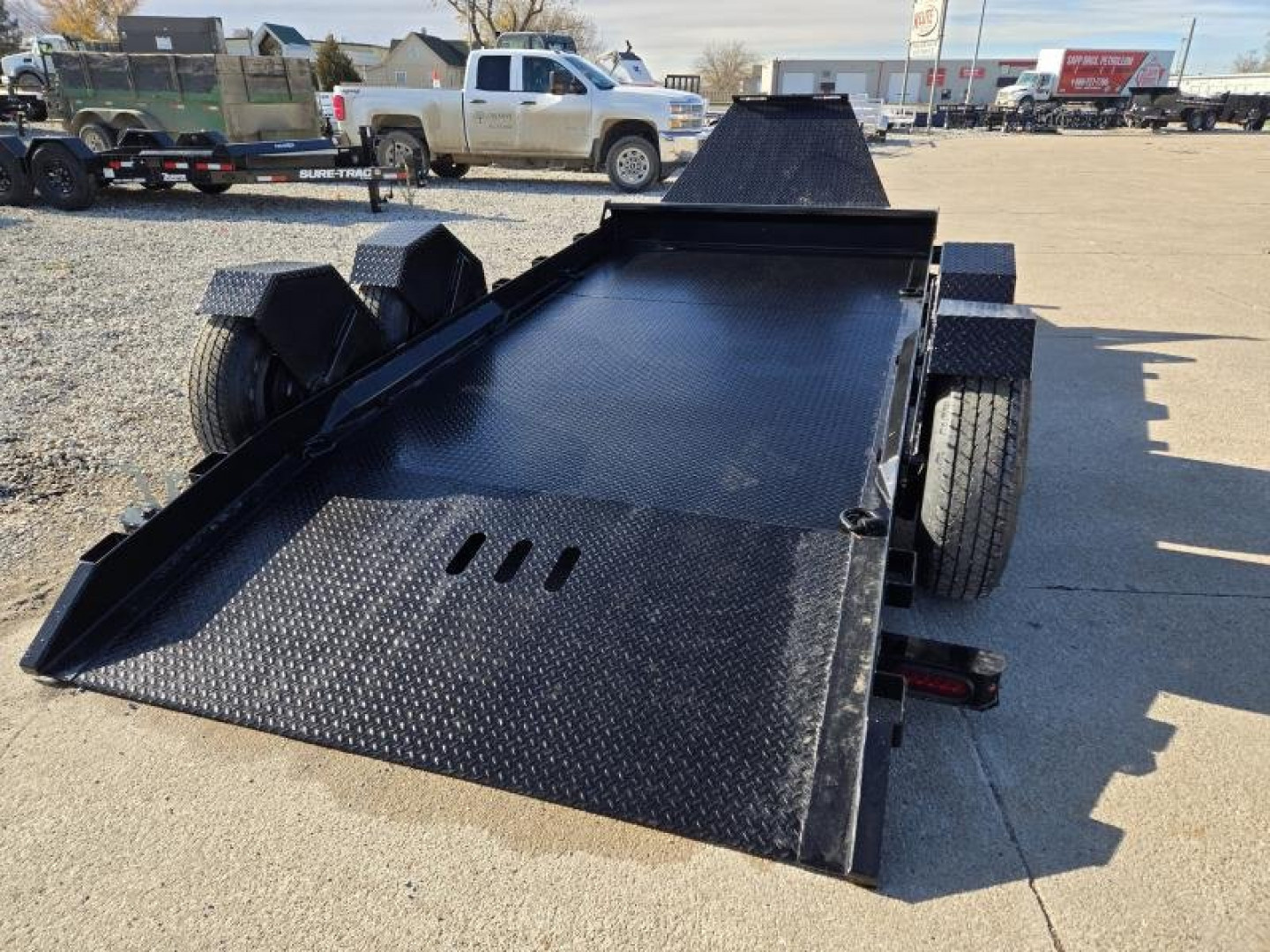 New 2025 Sure-Trac 7 x 14 Drop Deck 15.4K Equipment Trailer