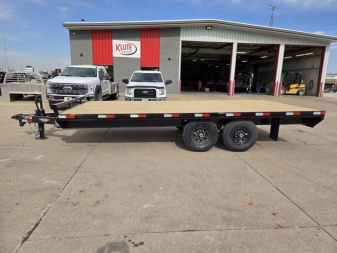 New 2025 H and H Trailer 102x18 Standard Duty Bumper Pull Deckover Trailer  14K