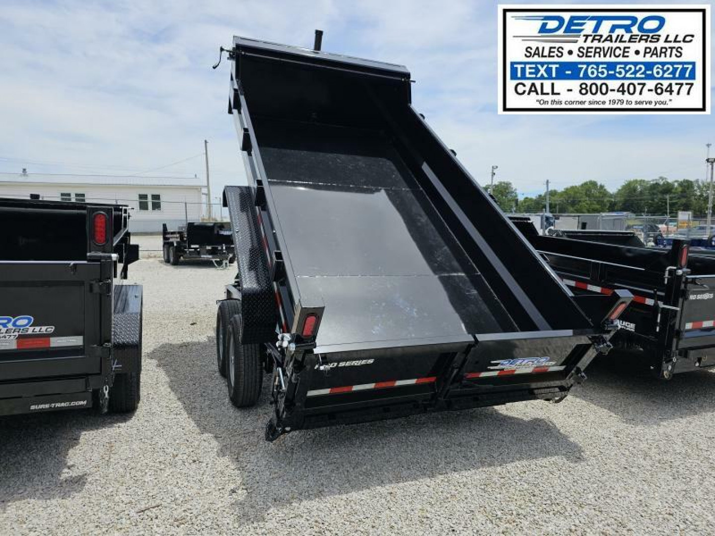 New 2024 Sure-Trac 82" x 14' 15.4K Telescopic Pro Series Dump Trailer