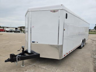 New 2025 H and H Trailer 8.5x24 HH Series Round Top V-Nose Enclosed Car Hauler Trailer  14K