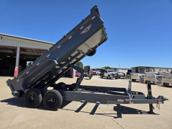 New 2024 H and H Trailer 83x16 Industrial Dump Trailer  14K Scissor