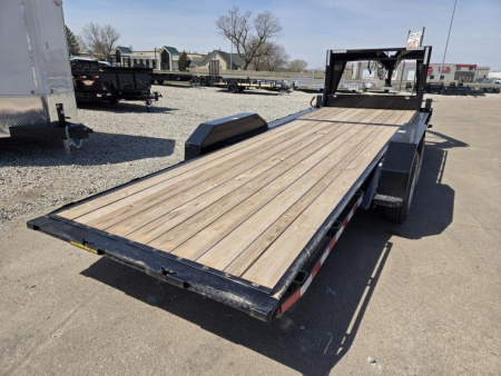 New 2027 H&H Trailers 82x16+6 Gooseneck Gravity Tilt Equipment Trailer 16K Equipment Trailer