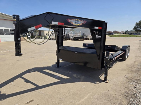 New 2027 H&H Trailers 82x16+6 Gooseneck Gravity Tilt Equipment Trailer 16K Equipment Trailer