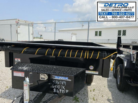 New 2025 Sure-Trac 6' X 10' 7K Single Ram SD Deckover Dump Trailer