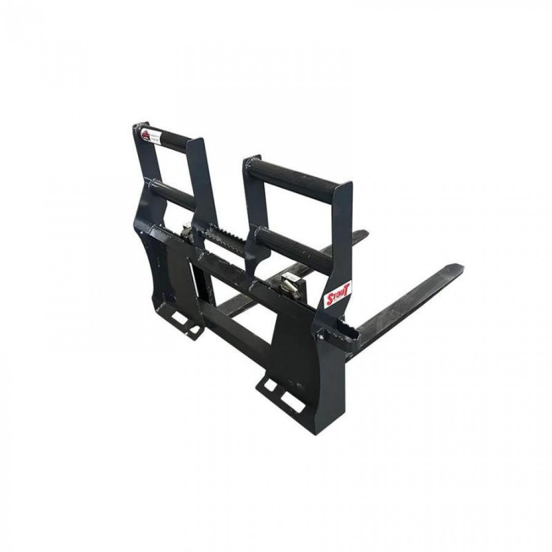 New Stout Skid Steer Walk Through Pallet Forks Attachment