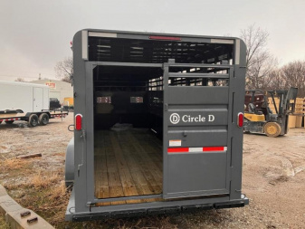 New 2025 Circle D 6'8x20 GN Livestock Trailer