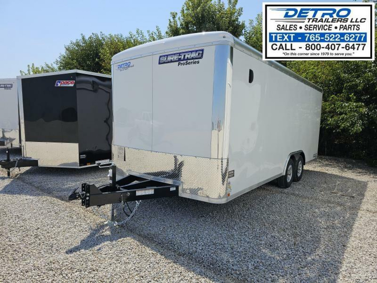 New 2025 Sure-Trac 8.5' x 20' 10K Pro Series Enclosed Round Top Car Hauler Trailer