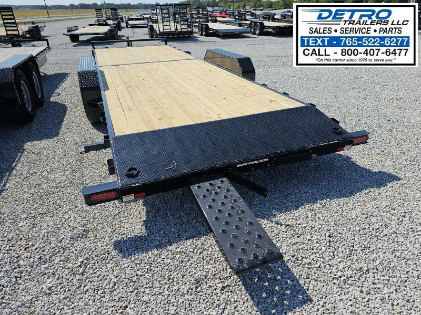 New 2025 Sure-Trac 7' x 24' (22+2) 10K C-Channel Car Hauler Trailer