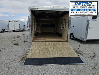 New 2023 SILVER Sure-Trac 8.5' x 20' 10K Landscape Pro Enclosed Cargo Trailer w/ Fuel Storage