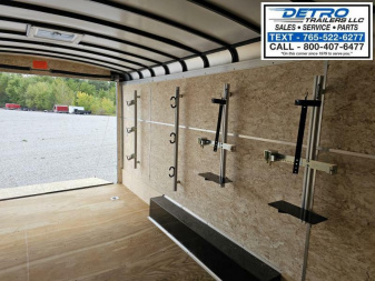 New 2023 SILVER Sure-Trac 8.5' x 20' 10K Landscape Pro Enclosed Cargo Trailer w/ Fuel Storage
