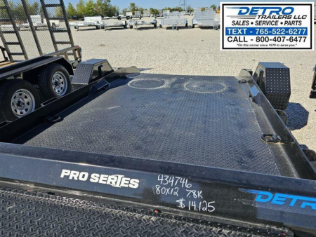 New 2024 Sure-Trac 7' x 12' 7.8K Drop-Deck Equipment Trailer