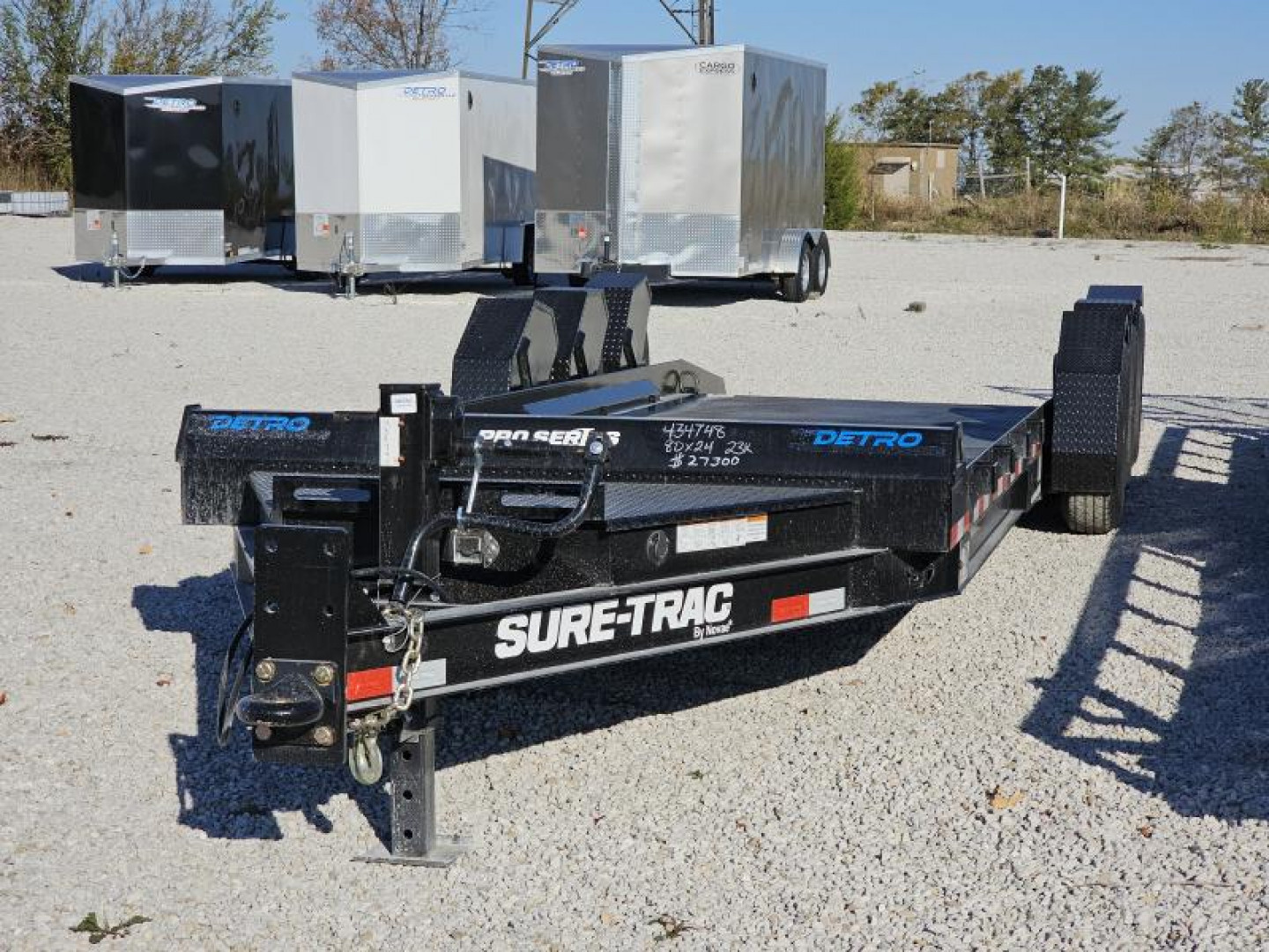 New 2024 Sure-Trac 7' x 24' 23.1K Tri-Axle Drop-Deck Equipment Trailer