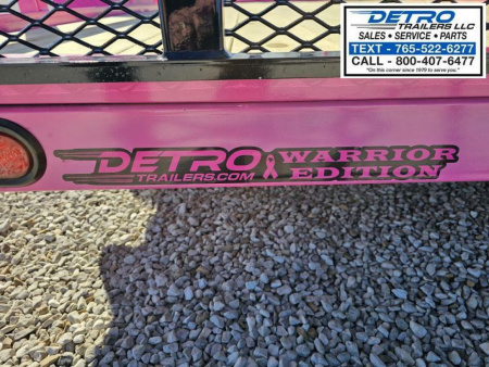 New WARRIOR EDITION 2025 Sure-Trac "Pinked Out" 7' x 12' 3K Tube Top Utility Trailer