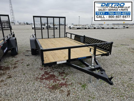 New 2025 Sure-Trac 7 x 12 3K Idler Axle Tube Top ATV Trailer