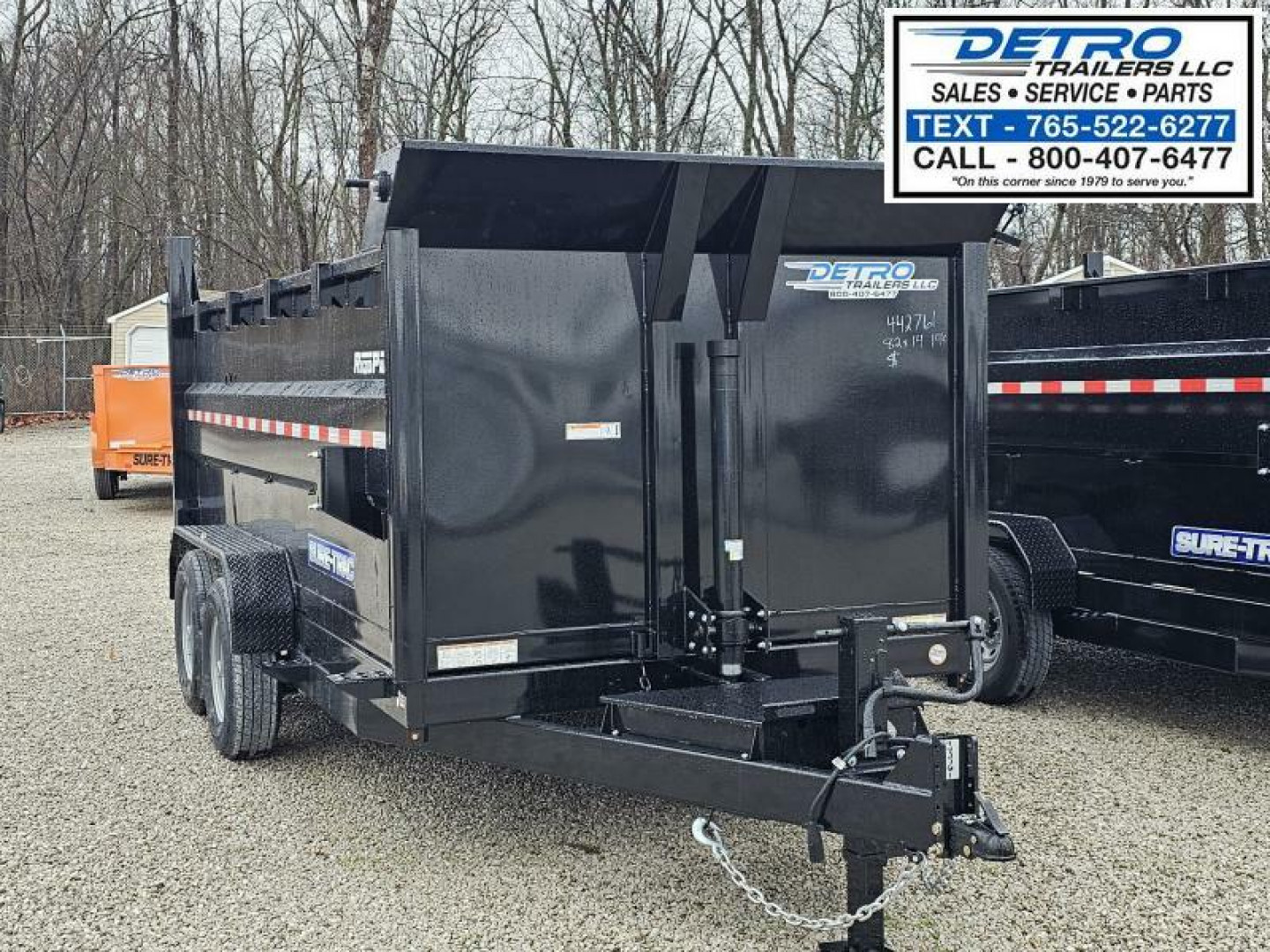 New 2025 Sure-Trac 82" x 14' 14K Telescopic HD Low Profile Dump Trailer w/ 4 Ft. Sides