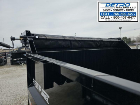 New 2025 Sure-Trac 82" x 14' 14K Telescopic HD Low Profile Dump Trailer w/ 4 Ft. Sides