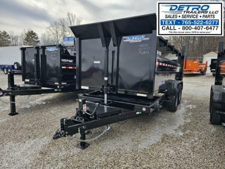 New 2025 Sure-Trac 82" x 14' 14K Telescopic HD Low Profile Dump Trailer w/ 4 Ft. Sides