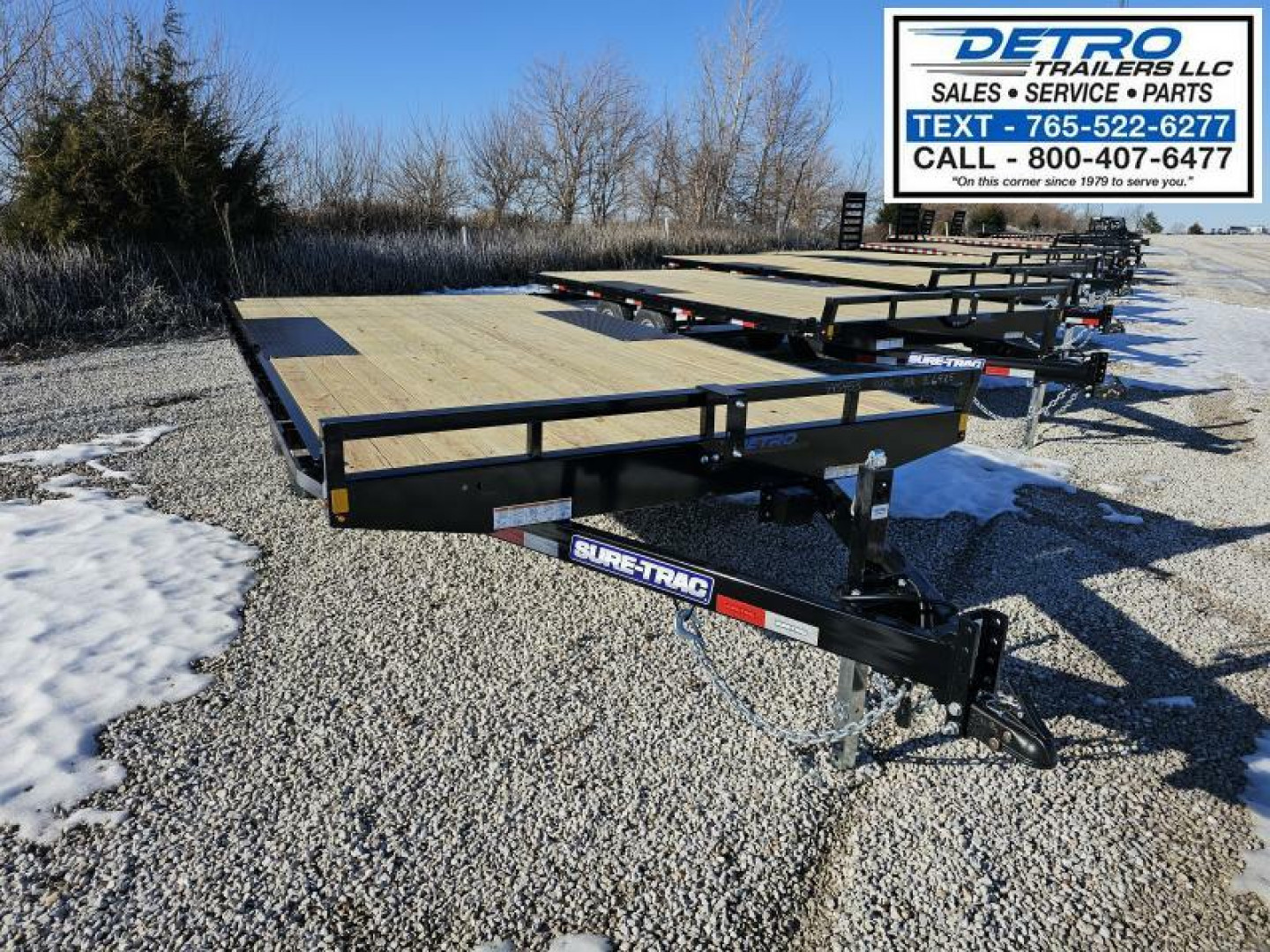 New 2025 Sure-Trac 102" x 16' 10K Low Profile Flat Deck Deckover Trailer