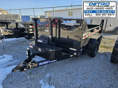 New 2025 Sure-Trac 6' x 10' 10K Telescopic SD Low Profile Dump Trailer