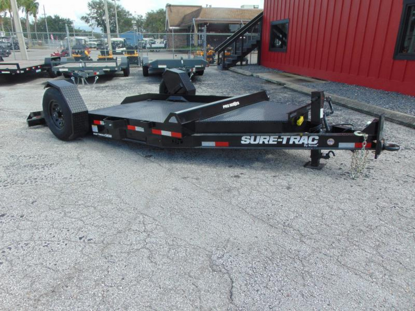 New Sure-Trac 7x12 Pro Series 7.8k Single Axle Tilt Equipment Trailer