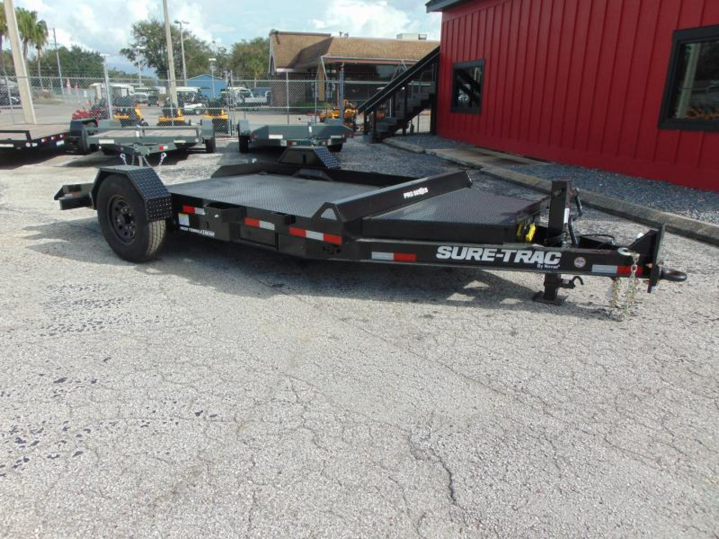 New Sure-Trac 7x12 Pro Series 7.8k Single Axle Tilt Equipment Trailer
